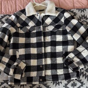 NEW Black and White Checkered Jacket